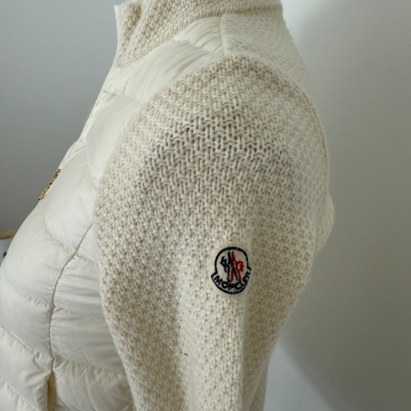 Moncler Girls Off White Puffer Winter Ski Fall Zip Jacket - Picture 16 of 16